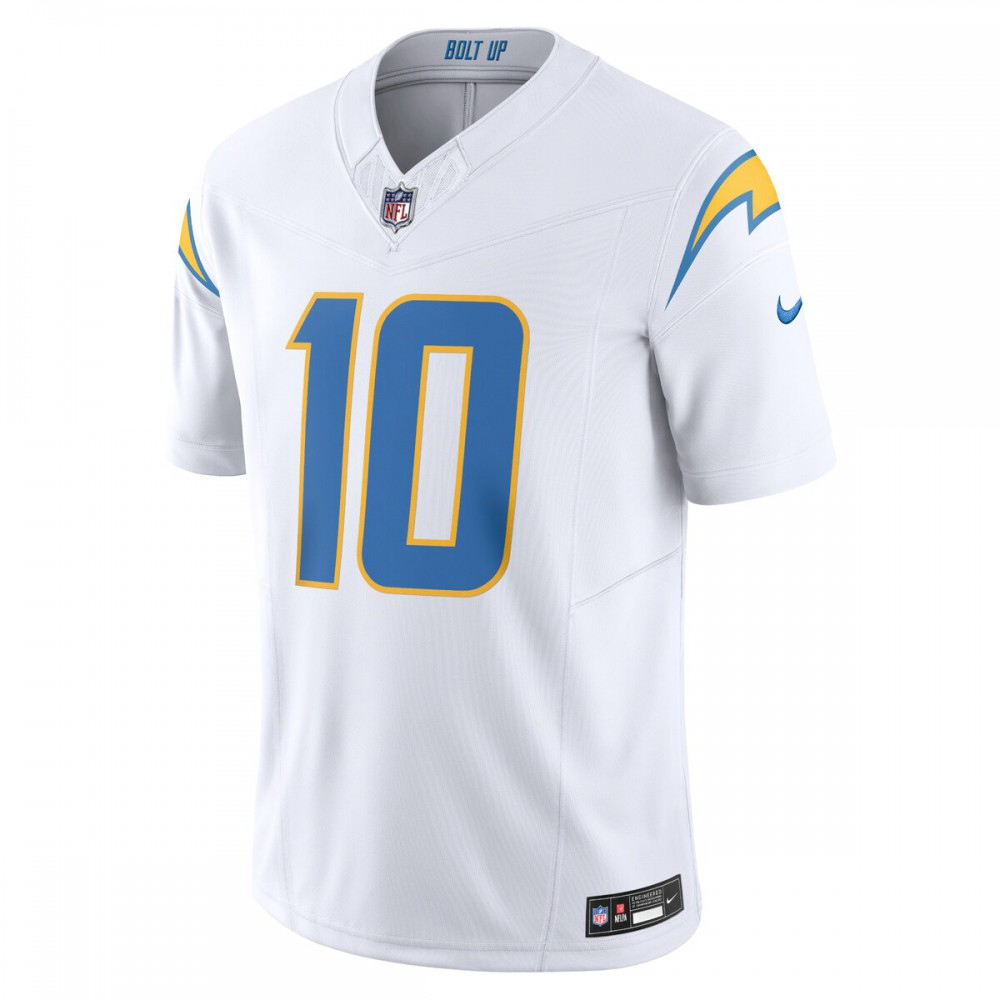 Justin Herbert Los Angeles Chargers Nike Vapor F.U.S.E. Limited Jersey - White-GridironStore